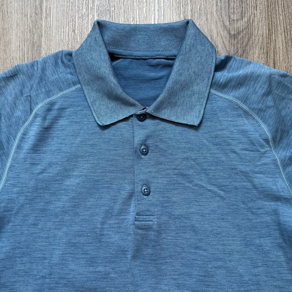 Lululemon Vent Tech Shirt Mens Small Blue Active Gym Short‎ Sleeve